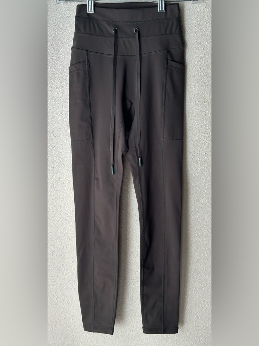 POPFLEX Green High-Waist Leggings with Logo Waistband - Picture 5 of 6